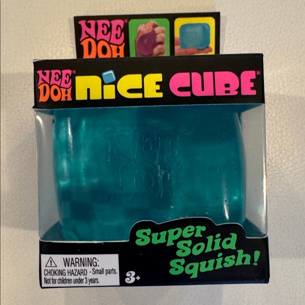 SHIPS TODAY! Nee Doh Nice Cube, Blue Squishy Fidget TikTok Viral Toy NEW